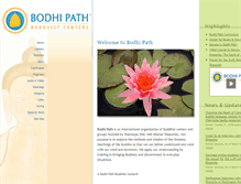 Tablet Screenshot of bodhipath.org